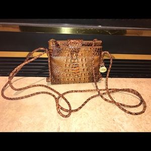 Brahmin crocodile crossbody
